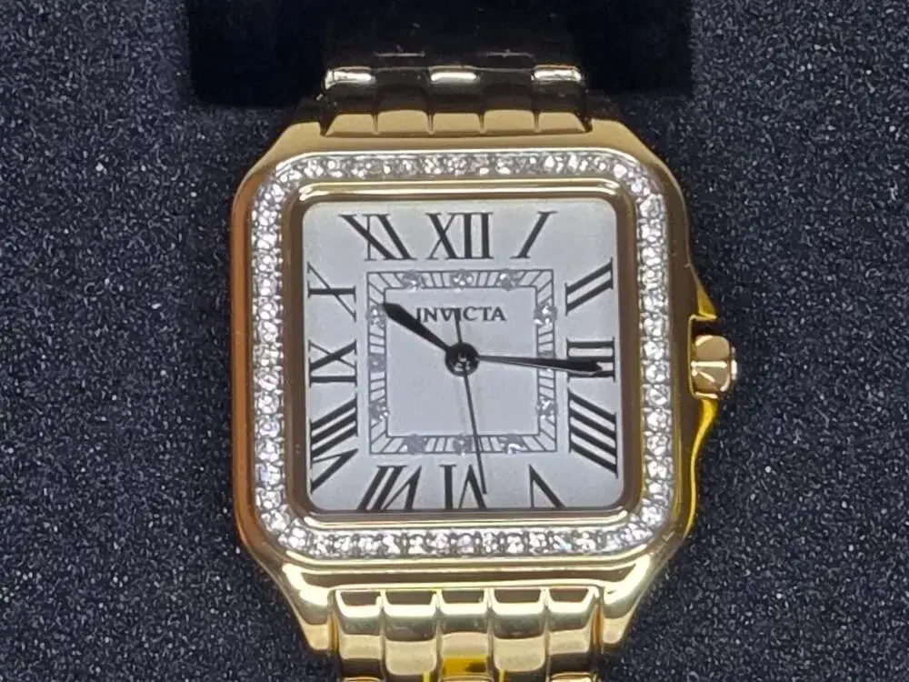 Invicta Angel 48995 Women's Quartz 28mm Gold-Tone Crystal Bezel Watch